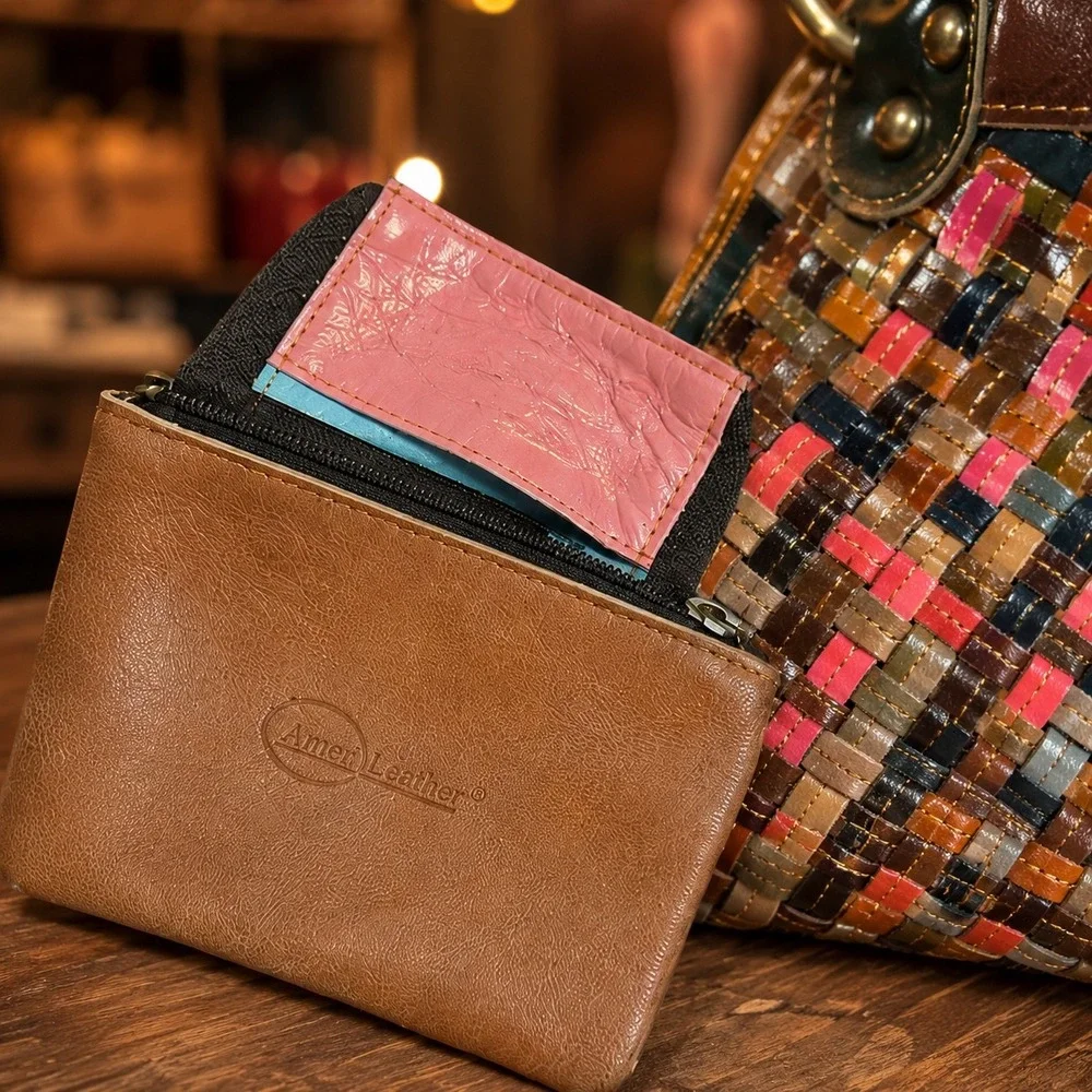 Amerileather rainbow patchwork